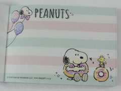 Cute Kawaii Snoopy Good Day Drinks Mini Notepad / Memo Pad - Stationery Design Writing Collection