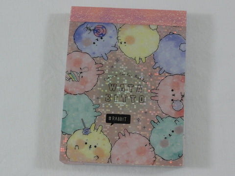 Cute Kawaii Crux Cotton Candy Rabbit Mini Notepad / Memo Pad - Stationery Designer Writing Paper Collection