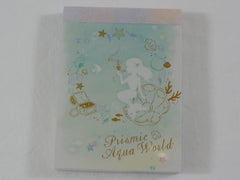 Cute Kawaii Q-Lia Fairy Tale Princess Mermaid Prismic Aqua World Mini Notepad / Memo Pad - Stationery Designer Writing Paper