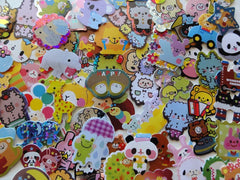 z Cute Animals Zoo Variety Flake Sack Stickers - 80 pcs