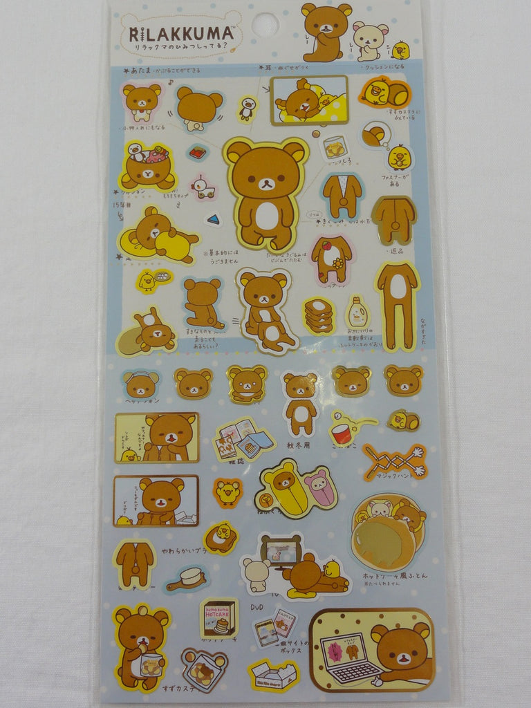 San-x Always With Rilakkuma Stickers Sticker Sheet Japan Kawaii Statio –  Nikki's Bargain