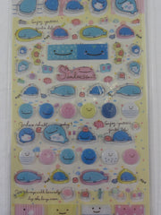 Cute Kawaii San-X Jinbesan Whale Sticker Sheet - D - for Planner Journal Scrapbook Craft