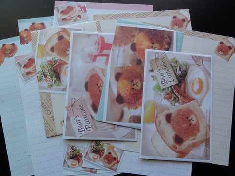 Cute Kawaii Kamio Bear's Lunchbox Letter Sets