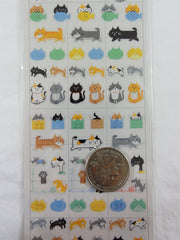 Cute Kawaii Mind Wave Kat Cats Sticker Sheet - for Journal Planner Craft