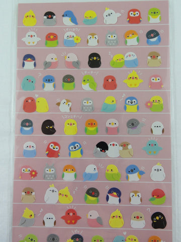 Cute Kawaii Mind Wave Bird Birds Sticker Sheet - for Journal Planner Craft