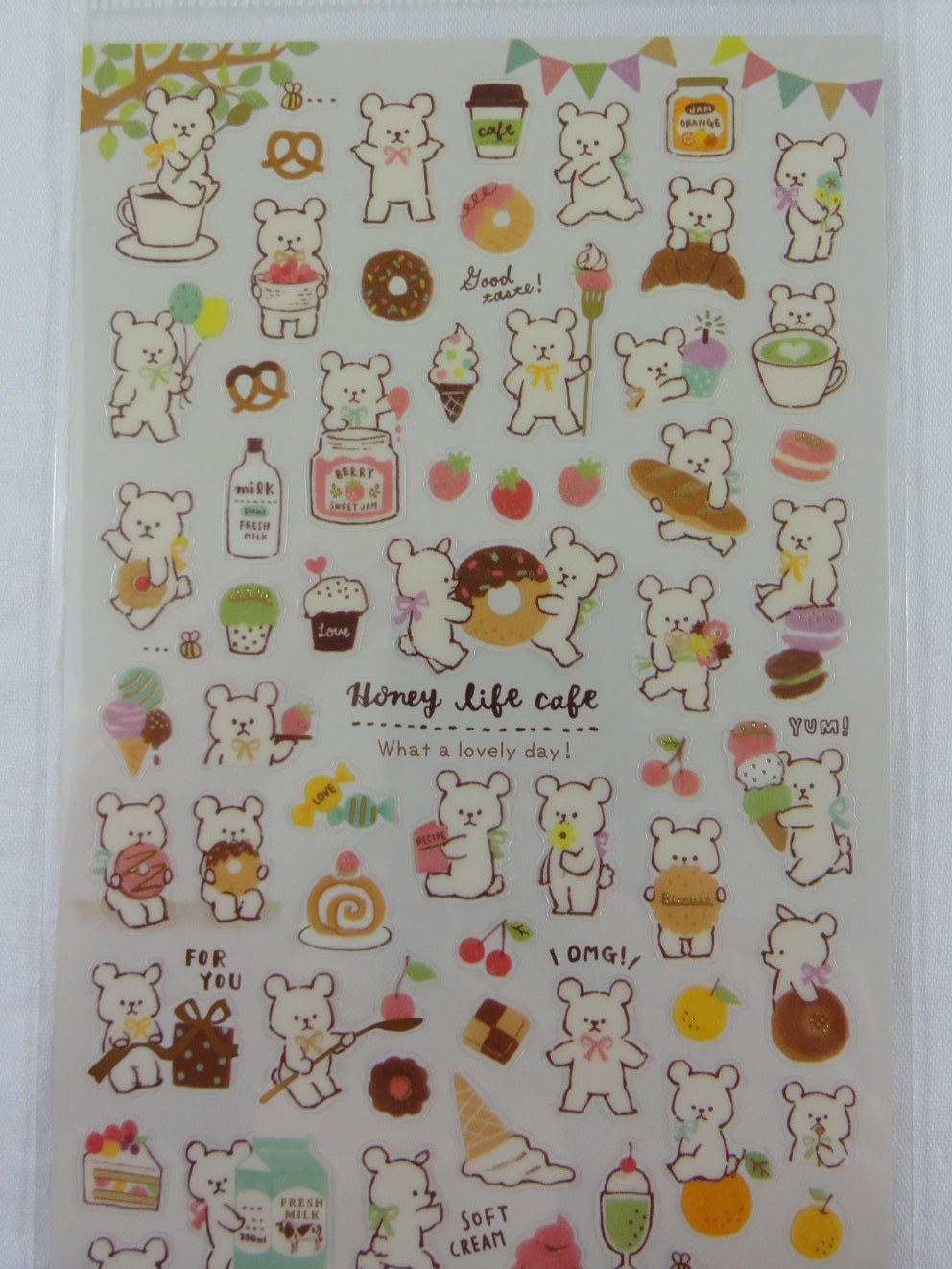 Cute Kawaii Mindwave Honey Cafe Bear Sticker Sheet - for Journal Plann –  Alwayz Kawaii