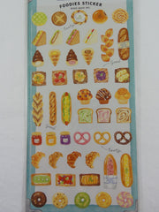 Cute Kawaii Mindwave Foodies Sticker Sheet - D - Healthy Bread Breakfast Croissant Donut Cupcakes Muffin  - for Journal Planner Craft