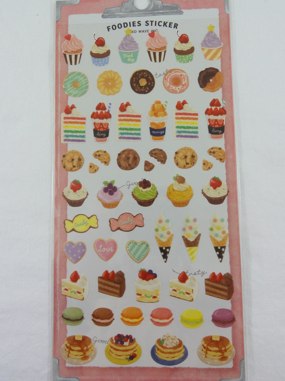 Cute Kawaii Mindwave Foodies Sticker Sheet - E - Cupcakes Pancakes