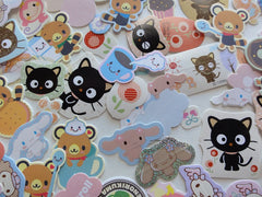 Sanrio Chococat Tenorikuma Cinnamoroll Chi Chai Monchan Flake Sack Stickers - 60 pcs