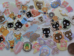 Sanrio Chococat Tenorikuma Cinnamoroll Chi Chai Monchan Flake Sack Stickers - 60 pcs