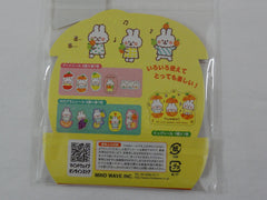 Cute Kawaii Mind Wave Fruit Orange Lemon Rabbit Flake Stickers Sack - for Journal Agenda Planner Scrapbooking Craft