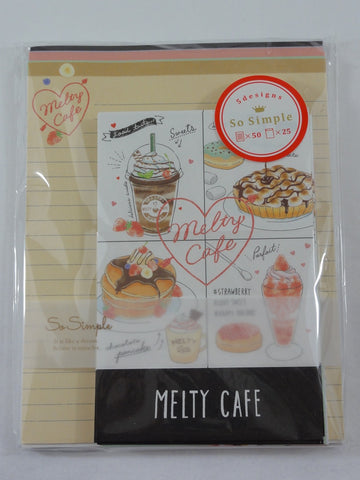 Cute Kawaii Crux Cafe Coffee Time Letter Set Pack - Stationery Writing Paper Penpal Collectible