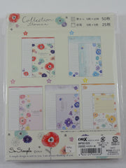 Cute Kawaii Crux Collection Flower Letter Set Pack - Stationery Writing Paper Penpal Collectible