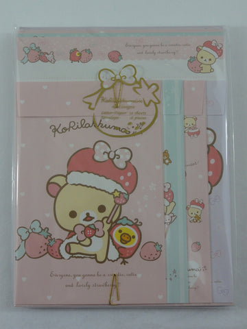 Cute Kawaii San-X Korilakkuma Letter Set Pack - Stationery Writing Paper Envelope Penpal