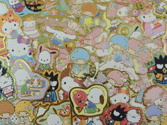 Cute Kawaii Sanrio Characters Hello Kitty My Melody Little Twin Stars Cinnamoroll Pochacco Badtz Maru Flake Sack Stickers - 60 pcs - 2018
