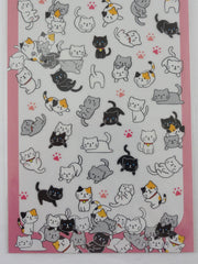 Cute Kawaii Mind Wave Cat Kitten Sticker Sheet - for Journal Planner Craft
