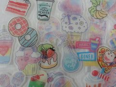 Cute Kawaii Drinks and Sweets theme Flake Sack Stickers - 32 pcs