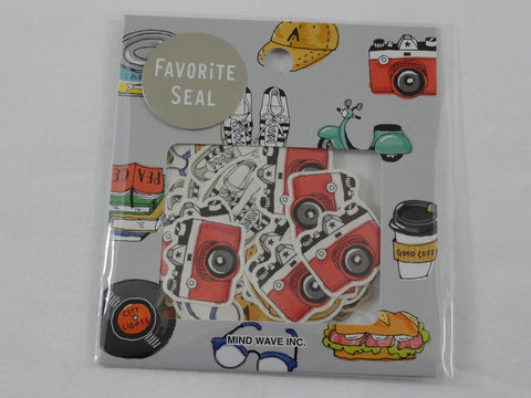 Cute Kawaii Mind Wave Spring Summer Fun Travel theme Flake Stickers Sack - for Journal Agenda Planner Scrapbooking Craft