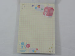 Cute Kawaii Q-Lia Healthy Fruity Sweet Milk Days MIDI 3.5 x 5 in Notepad / Memo Pad - A - Stationery Designer Paper Collection