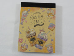 Cute Kawaii Crux Melty Cafe Coffee Drink Mini Notepad / Memo Pad - D - Stationery Designer Paper Collection