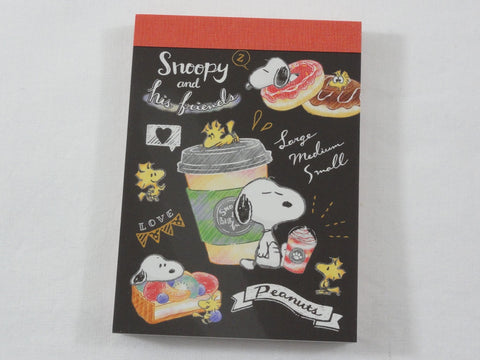 Cute Kawaii Snoopy Coffee Mini Notepad / Memo Pad - Stationery Designer Writing Paper Collection