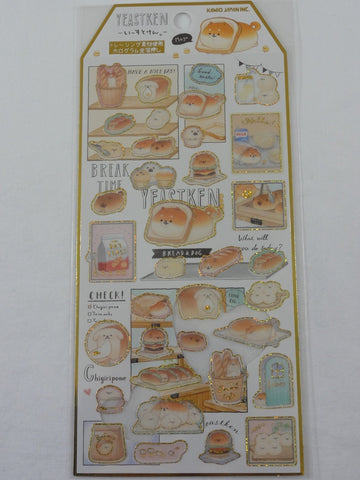 Cute Kawaii Kamio Bread Sticker Sheet - for Journal Planner Craft