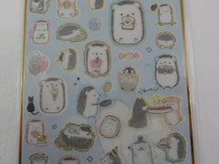 Cute Kawaii Kamio Hedgehog Sticker Sheet - for Journal Planner Craft