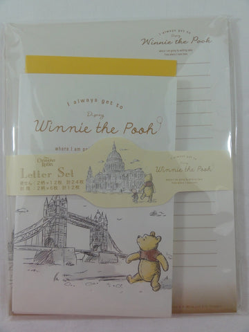 Cute Kawaii Winnie the Pooh Bear Christopher Robin Letter Set Pack