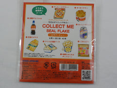 Cute Kawaii Kamio American Food Pizza Coke KFC Gummy Bear Flake Stickers Sack - Collectible - for Journal Planner Agenda Craft Scrapbook DIY Art
