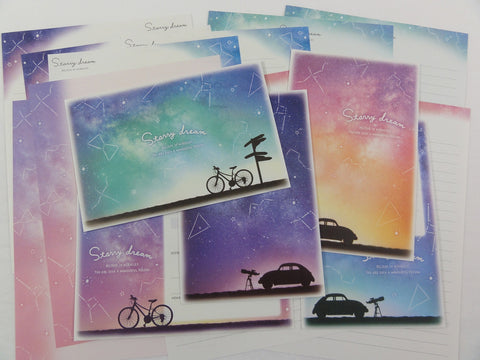 Cute Kawaii Crux Starry Dream Letter Sets - Stationery Writing Paper Envelope Penpal