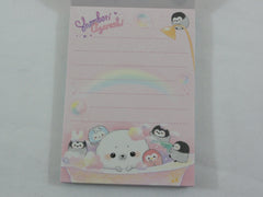Cute Kawaii Crux Shombori Azarashi Seal Penguin Friends Mini Notepad / Memo Pad - E - Stationery Designer Paper Collection