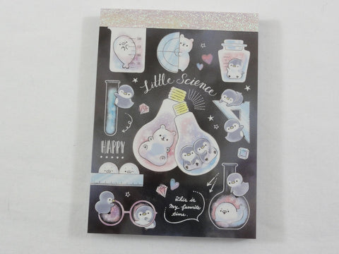 Cute Kawaii Kamio Little Science Penguin Mini Notepad / Memo Pad - Stationery Designer Paper Collection