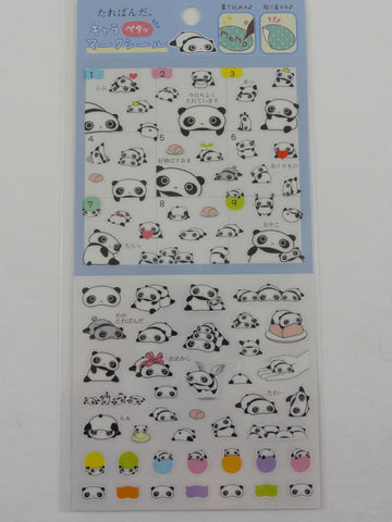 Cute Kawaii San-X Tarepanda Panda Sticker Sheet 2018 - for Planner Journal Scrapbook Craft