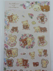 Cute Kawaii San-X Rilakkuma Korilakkuma Bear Sticker Sheet 2018 - for Planner Journal Scrapbook Craft