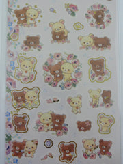 Cute Kawaii San-X Rilakkuma Korilakkuma Bear Sticker Sheet 2018 - for Planner Journal Scrapbook Craft