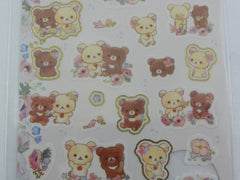 Cute Kawaii San-X Rilakkuma Korilakkuma Bear Sticker Sheet 2018 - for Planner Journal Scrapbook Craft