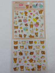 Cute Kawaii San-X Rilakkuma Bear Sticker Sheet 2018 - A - for Planner Journal Scrapbook Craft