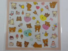 Cute Kawaii San-X Rilakkuma Bear Sticker Sheet 2018 - A - for Planner Journal Scrapbook Craft