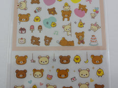 Cute Kawaii San-X Rilakkuma Bear Sticker Sheet 2018 - A - for Planner Journal Scrapbook Craft