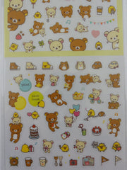 Cute Kawaii San-X Rilakkuma Bear Sticker Sheet 2018 - B - for Planner Journal Scrapbook Craft