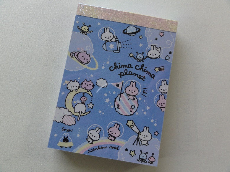 Kawaii Cute Q-Lia Chima Planet Stars Sky Space Astronaut Mini Notepad / Memo Pad