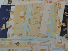 Cute Kawaii Bread Bakery Letter Writing Paper + Envelope Stationery Theme Set