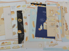 Cute Kawaii Bread Bakery Letter Writing Paper + Envelope Stationery Theme Set