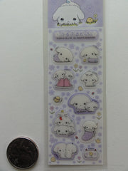 z Kawaii Cute San-X Buru Buru Dog Small Sticker Sheet - Purple