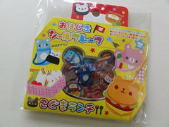Cute Kawaii Kamio Japan Lunch Box Food Button Stickers Sack - Vintage
