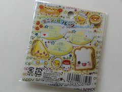 z Cute Kawaii Smile Bread Burger Stickers Sack - Vintage