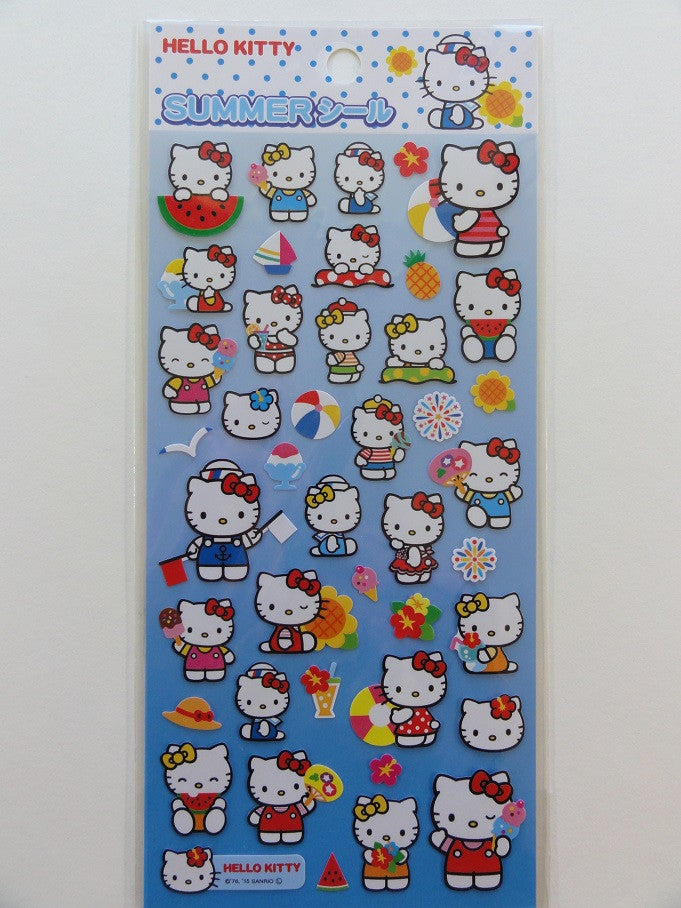 Hello Kitty Raised Sticker Sheet in Display- 6 PACK