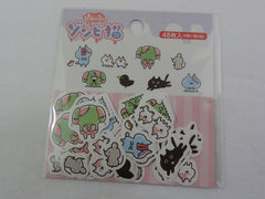 Cute Kawaii Zombie Cat Whimsical Flake Stickers Sack A - for Journal Agenda Planner Scrapbooking Craft