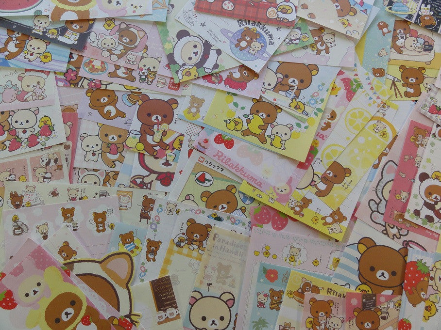 San-X Rilakkuma Bear 135 pc Memo Note Paper Set