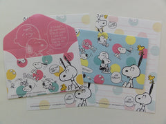 z Cute Kawaii Kamio Peanuts Snoopy Mini Letter Sets - A